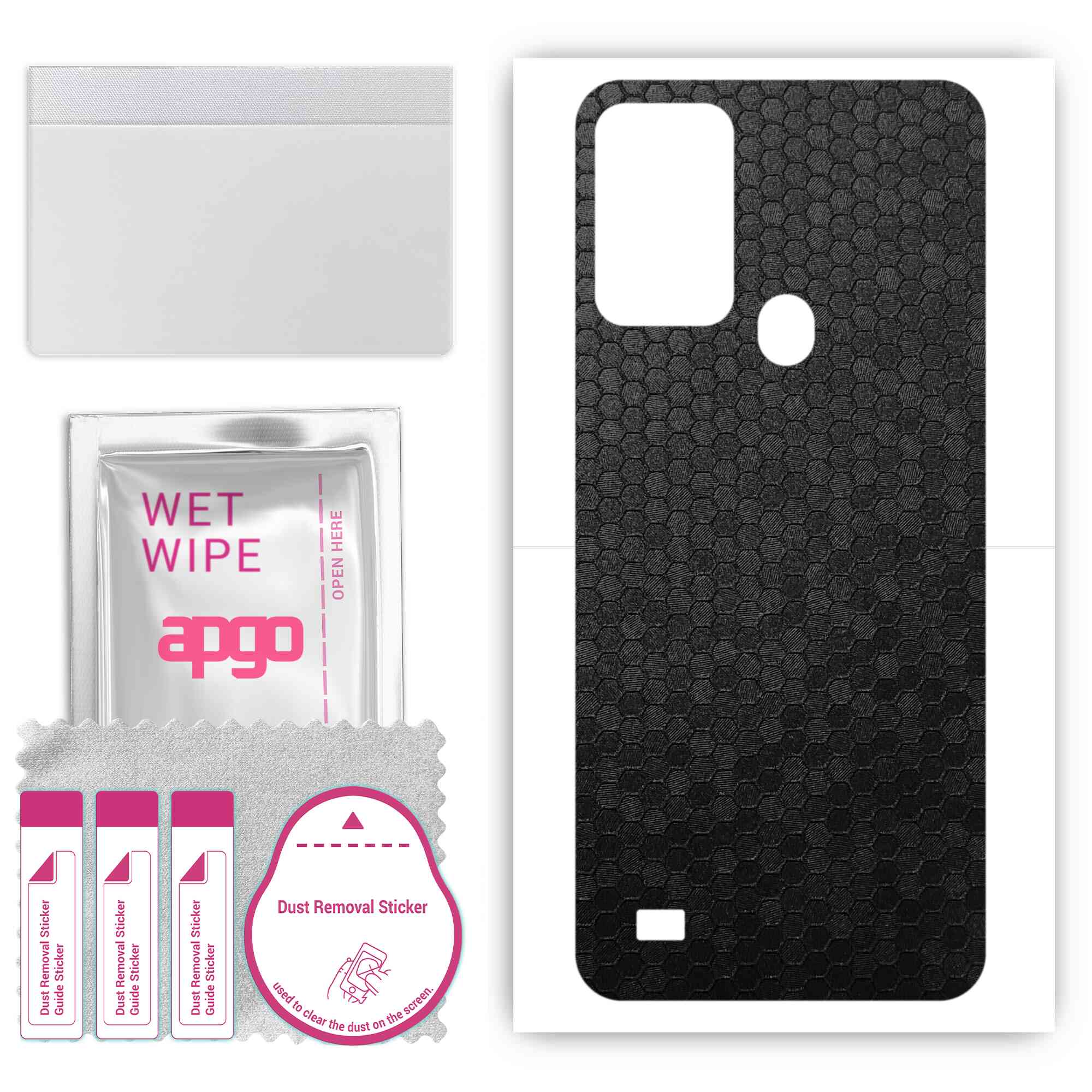 Apgo Protective Skin Sticker для задньої панелі, сумісний з Oukitel C31 Pro, Wrap Film, Foil, Vinyl - Pattern Black Honeycomb
Apgo Protective Skin Sticker для задньої панелі, сумісний з Oukitel C31 Pro, Wrap Film, Foil, Vinyl - Pattern Black Honeycomb
