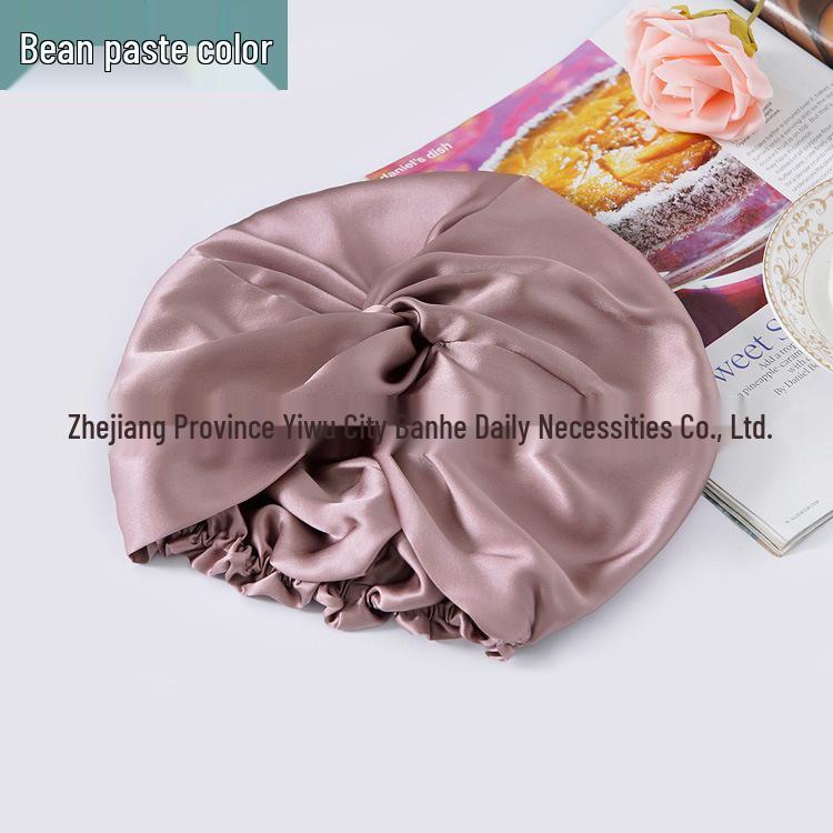 Silk Double-Layer Sleep Cap: Satin Cross-Twist Hair Protection & Shower Scarf.
Silk Double-Layer Sleep Cap: Satin Cross-Twist Hair Protection & Shower Scarf.