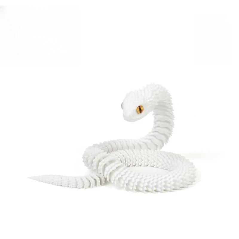 1PC 3D Printed Snake Multi-Joint Rotatable Stereoscopic Snake Office Desktop Ornament Home Decor Animal Model Figurine Car Decor білий
1PC 3D Printed Snake Multi-Joint Rotatable Stereoscopic Snake Office Desktop Ornament Home Decor Animal Model Figurine Car Decor білий