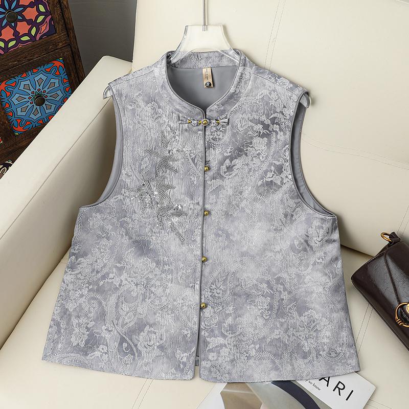 Winter Embroidered Shawl Vest - Thickened Chinese Style Sleeveless Top for Women 3XL (120-135) синий
Winter Embroidered Shawl Vest - Thickened Chinese Style Sleeveless Top for Women 3XL (120-135) синий