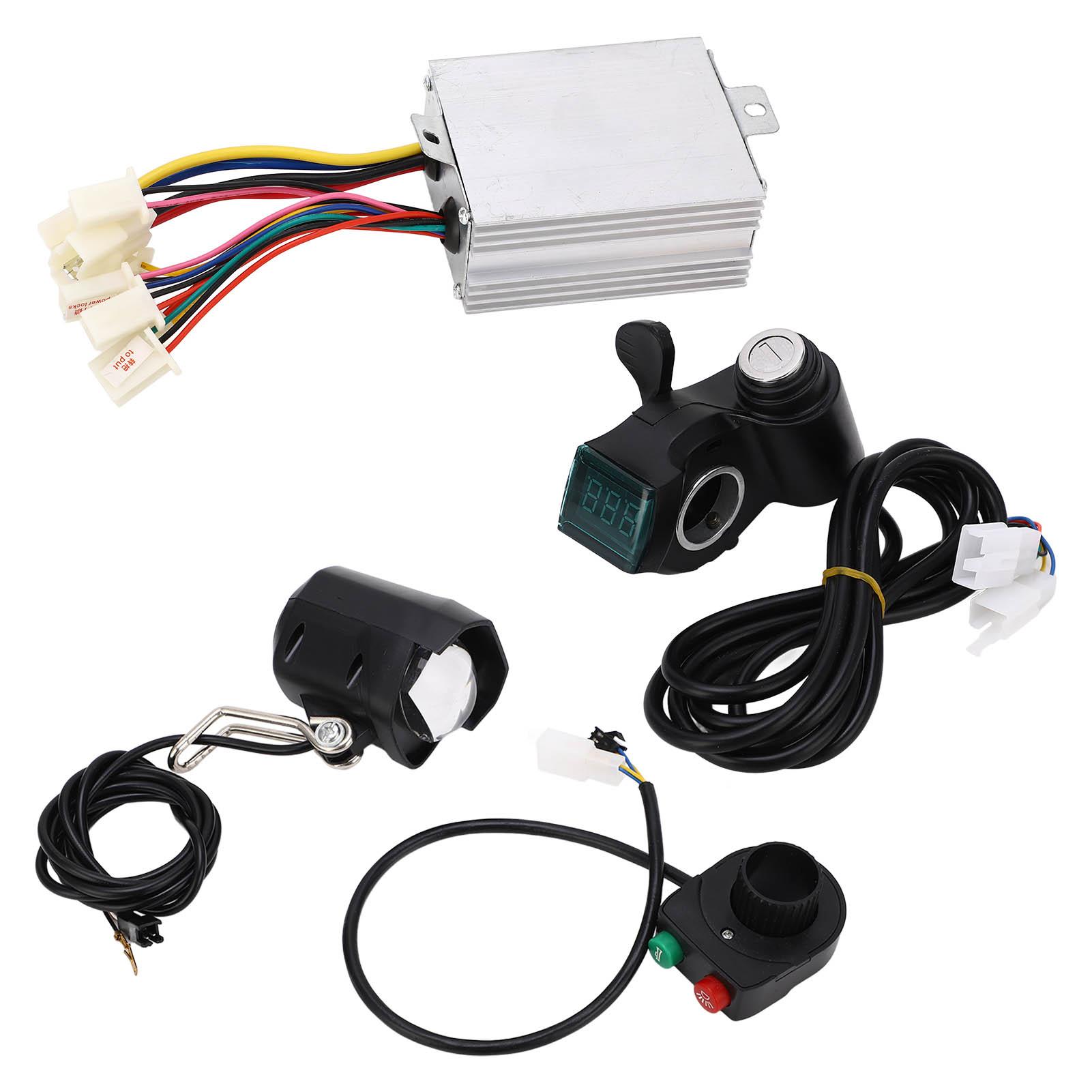 48V 500W Electric Bike Controller Handlebar Kit Heat Dissipation Electric Bicycle Throttle Controller Kit with Headlight
48V 500W Electric Bike Controller Handlebar Kit Heat Dissipation Electric Bicycle Throttle Controller Kit with Headlight