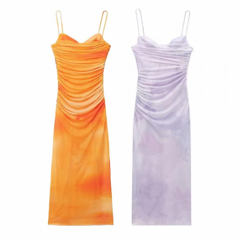 Spring New Arrivals: European & American Women s Pleated Print Silk Sling Dress L фиолетовый
Spring New Arrivals: European & American Women s Pleated Print Silk Sling Dress L фиолетовый
