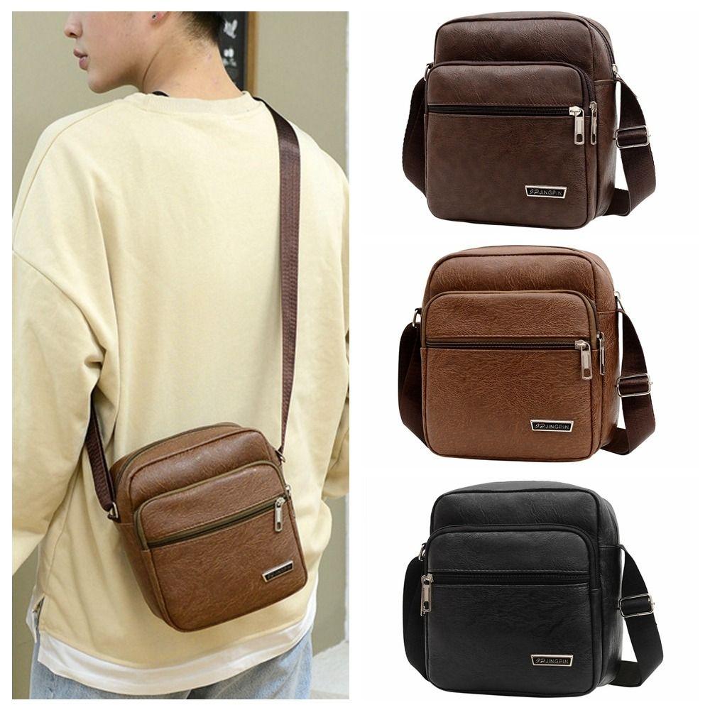 Multi-pocket Leather Crossbody Bag Zipper Men Business Bag Fashion Shoulder Bag Boys коричневый
Multi-pocket Leather Crossbody Bag Zipper Men Business Bag Fashion Shoulder Bag Boys коричневый