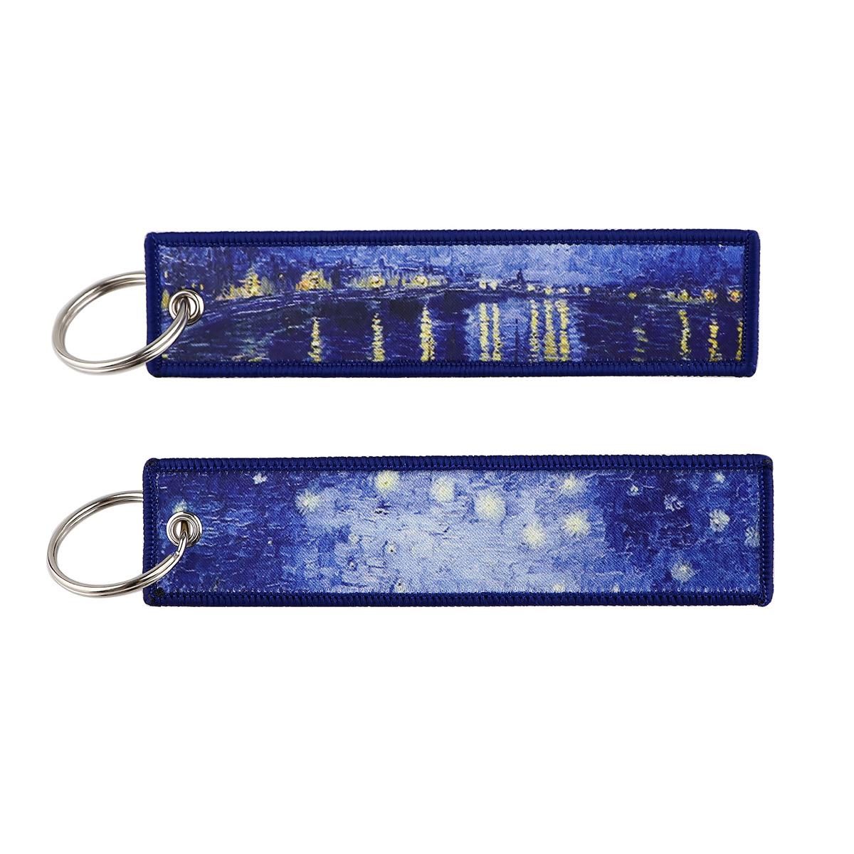 Van Gogh Sunflower Woven Lanyard: Cartoon Label Keychain & Office ID Holder
Van Gogh Sunflower Woven Lanyard: Cartoon Label Keychain & Office ID Holder
