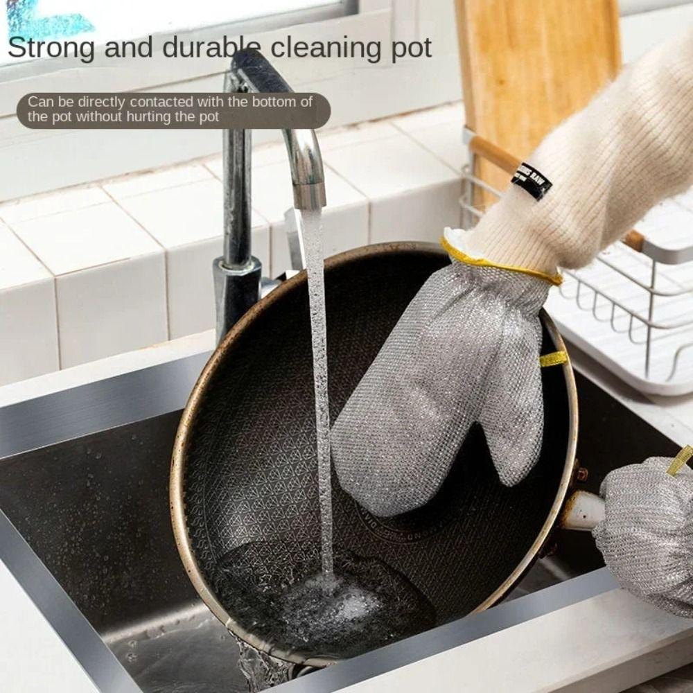 Household Cleaning Housework Cleaning Gloves Waterproof Steel Wire Ball Gloves Dishwashing Gloves
Household Cleaning Housework Cleaning Gloves Waterproof Steel Wire Ball Gloves Dishwashing Gloves