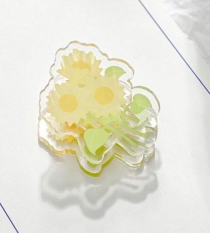 1pcs Afternoon Garden Acrylic Stationery Clip Sunflower Tulip Hand Account Clip Student Memo Clip Storage Clip
1pcs Afternoon Garden Acrylic Stationery Clip Sunflower Tulip Hand Account Clip Student Memo Clip Storage Clip