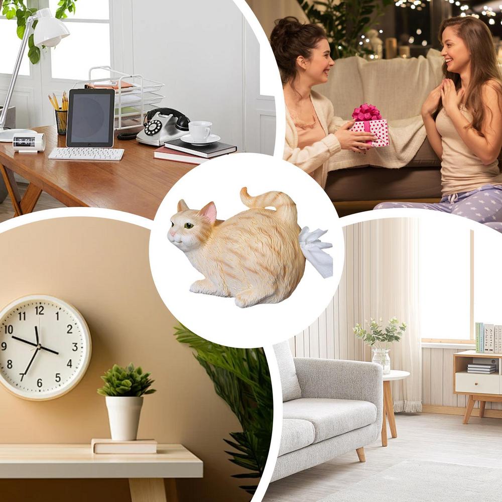 Cat Tissue Dispenser Resin Facial Paper Organizer Dispenser Cat Butt Tissue Box For Bathroom Vanity Countertop Dressers жёлтый
Cat Tissue Dispenser Resin Facial Paper Organizer Dispenser Cat Butt Tissue Box For Bathroom Vanity Countertop Dressers жёлтый