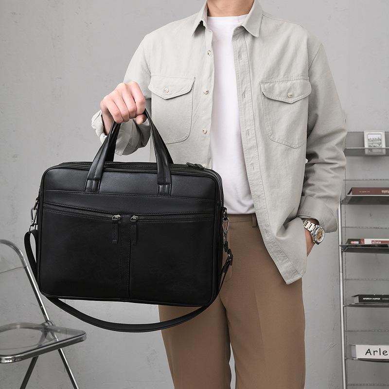 Men s business briefcase commuting simple large capacity computer messenger multi-layered business travel file bag чёрный
Men s business briefcase commuting simple large capacity computer messenger multi-layered business travel file bag чёрный