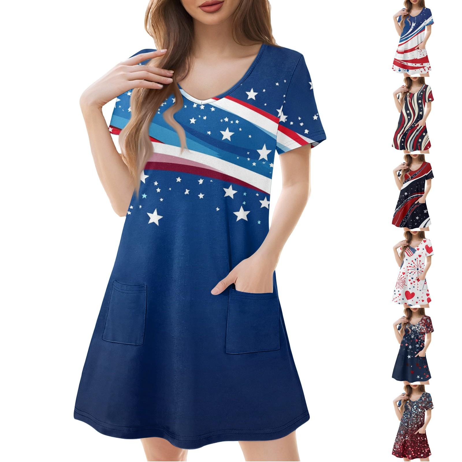 Women s Fashion Casual Printed With Pockets Bohemian Beach V-Neck Short Sleeve Dresses L Темно-синій
Women s Fashion Casual Printed With Pockets Bohemian Beach V-Neck Short Sleeve Dresses L Темно-синій
