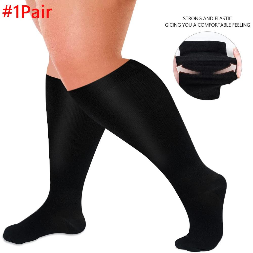 1 Pair Plus Size Compression Socks for Women and Men Wide Calf Extra Knee High Support for Circulation 7XL чорний
1 Pair Plus Size Compression Socks for Women and Men Wide Calf Extra Knee High Support for Circulation 7XL чорний