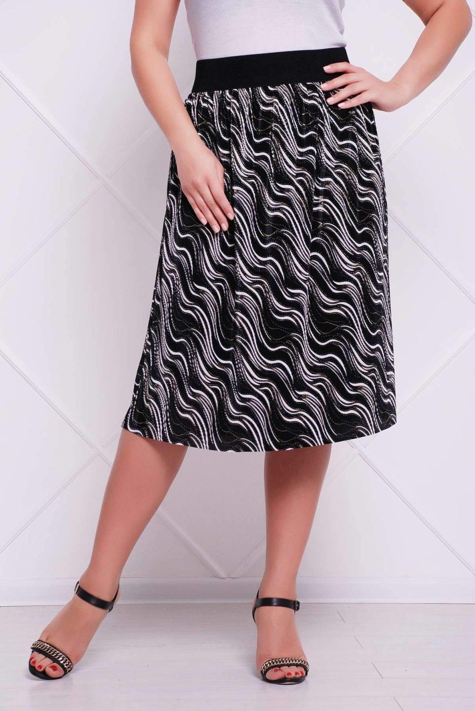 Плісована спідниця (хвилі Tatiana ТИНА 6XL чорний
Плісована спідниця (хвилі Tatiana ТИНА 6XL чорний