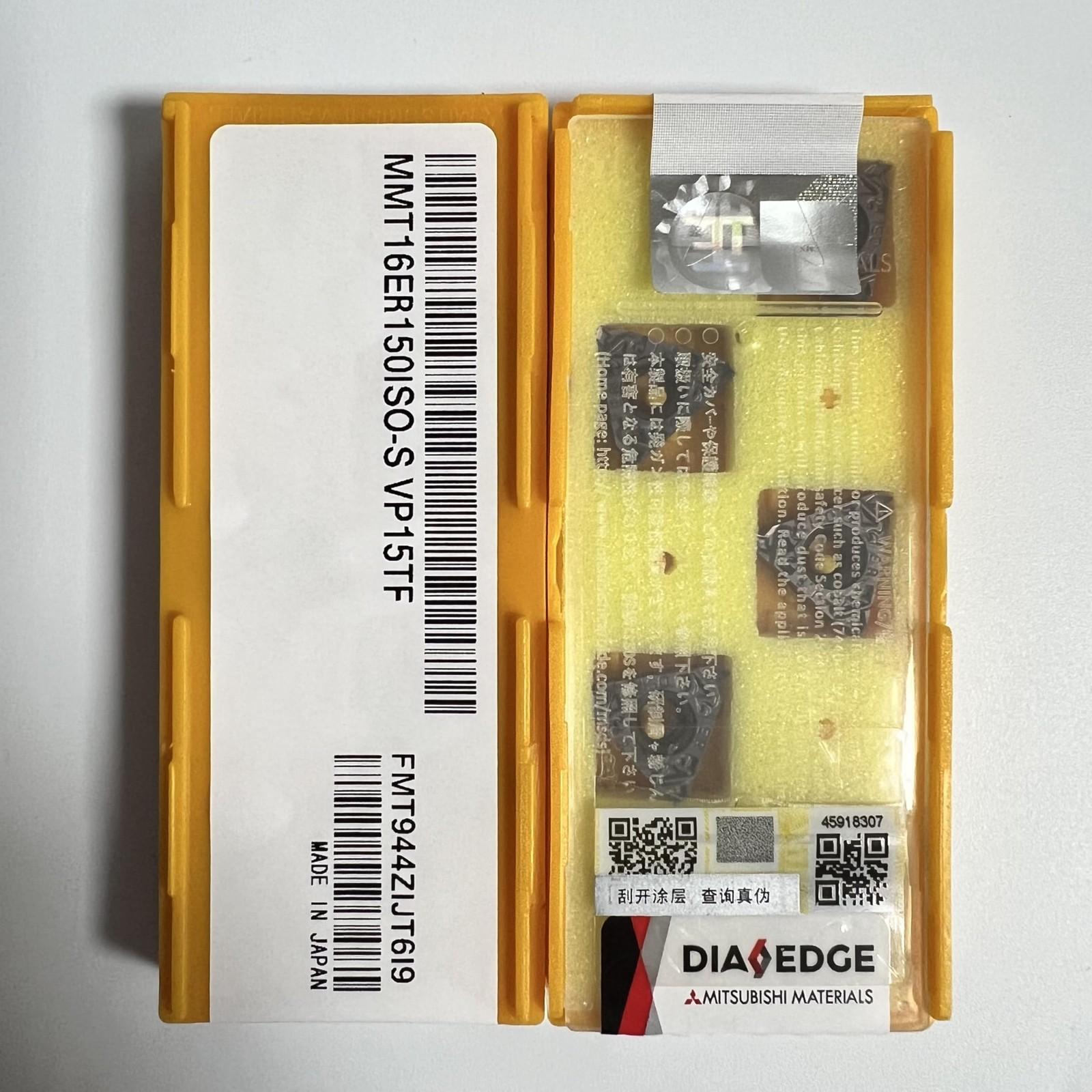 MITSUBISHI / MMT16ER150ISO-S VP15TF / Carbide CNC Blade 10 Pcs
MITSUBISHI / MMT16ER150ISO-S VP15TF / Carbide CNC Blade 10 Pcs