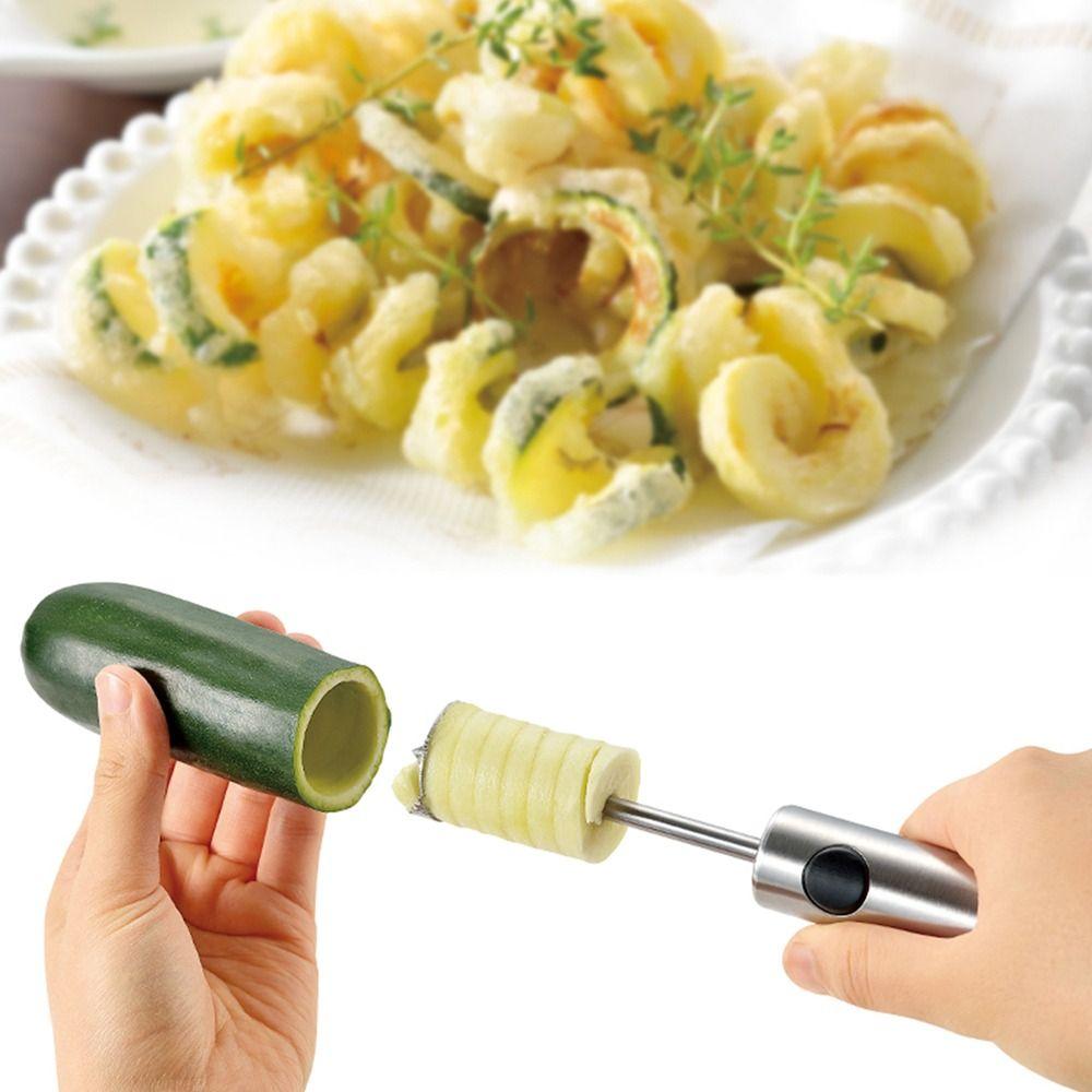 to Use Digging Drill Slicer Stainless Steel Spiral Cutter Fruit Corer Opener Tool Vegetable Peeler 4pcs/set
to Use Digging Drill Slicer Stainless Steel Spiral Cutter Fruit Corer Opener Tool Vegetable Peeler 4pcs/set