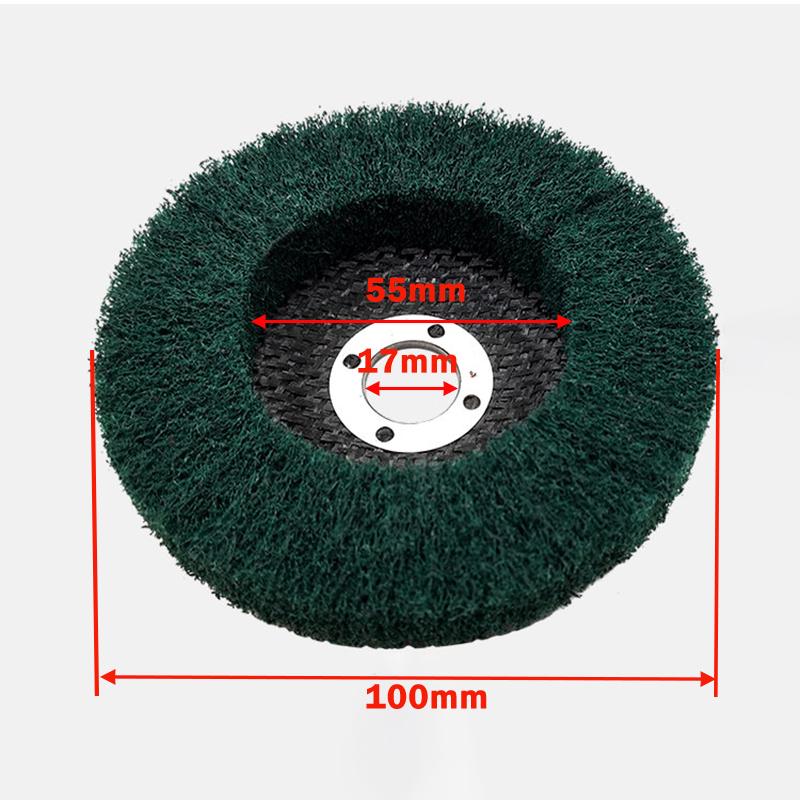 Non-Woven Grinding Wheel 4 Inch 100mm Nylon Fiber Flap Polishing Wheel Disc Metal Wood Rotating Grinding Wheel for Angle Grinder 1pcs зелений
Non-Woven Grinding Wheel 4 Inch 100mm Nylon Fiber Flap Polishing Wheel Disc Metal Wood Rotating Grinding Wheel for Angle Grinder 1pcs зелений