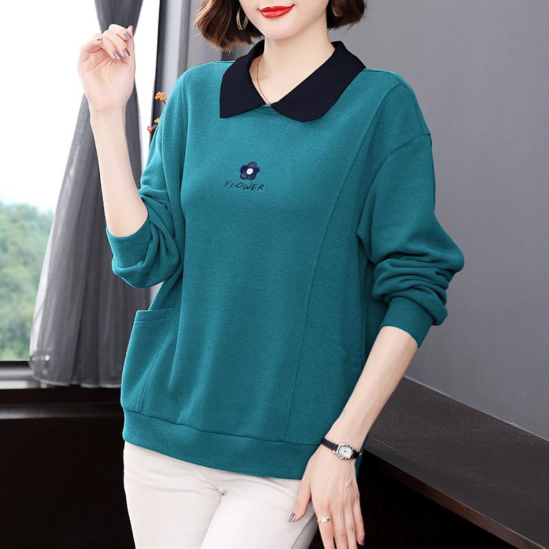 Осень и зима новый бархатный теплый свободный корейский вариант тонкий лацкан свитер женский иностранный стиль мама пуловер топ 4XL
Осень и зима новый бархатный теплый свободный корейский вариант тонкий лацкан свитер женский иностранный стиль мама пуловер топ 4XL