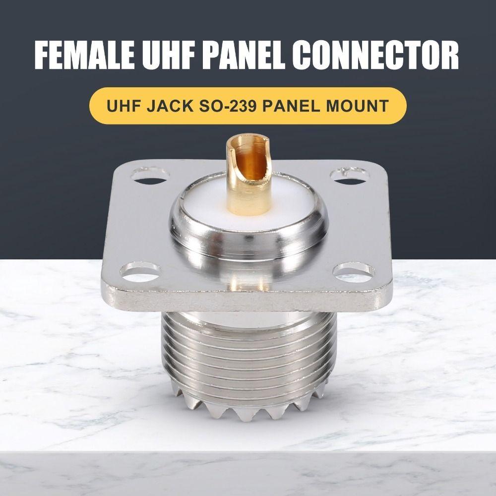 4 PCS Solder Cup Coax Connector Female UHF SO-239 Flange RF Connector Mobile Radio срібний
4 PCS Solder Cup Coax Connector Female UHF SO-239 Flange RF Connector Mobile Radio срібний