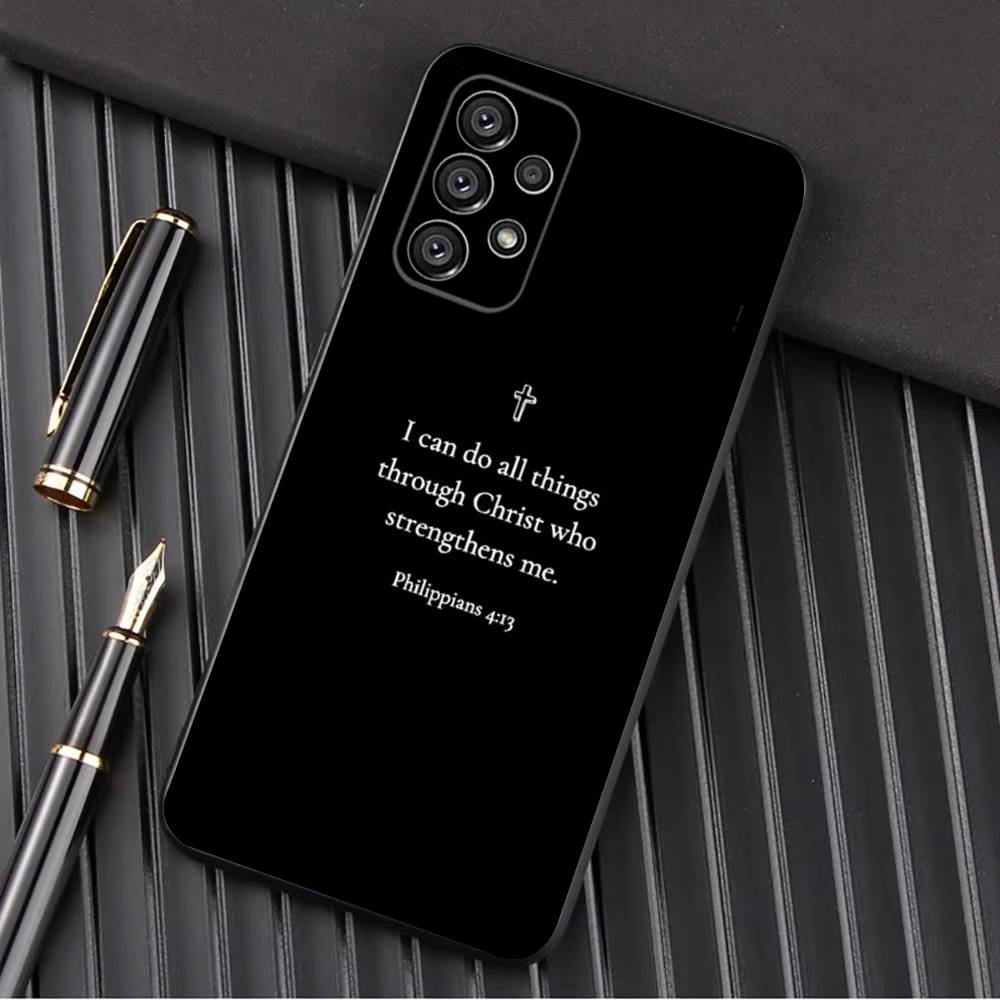 Verse of The Christian Bible Jesus Phone Case For Samsung Galaxy A13,A21s,A22,A31,A32,A52,A53,A71,A80,A91 Soft Black Shell Samsung a70
Verse of The Christian Bible Jesus Phone Case For Samsung Galaxy A13,A21s,A22,A31,A32,A52,A53,A71,A80,A91 Soft Black Shell Samsung a70