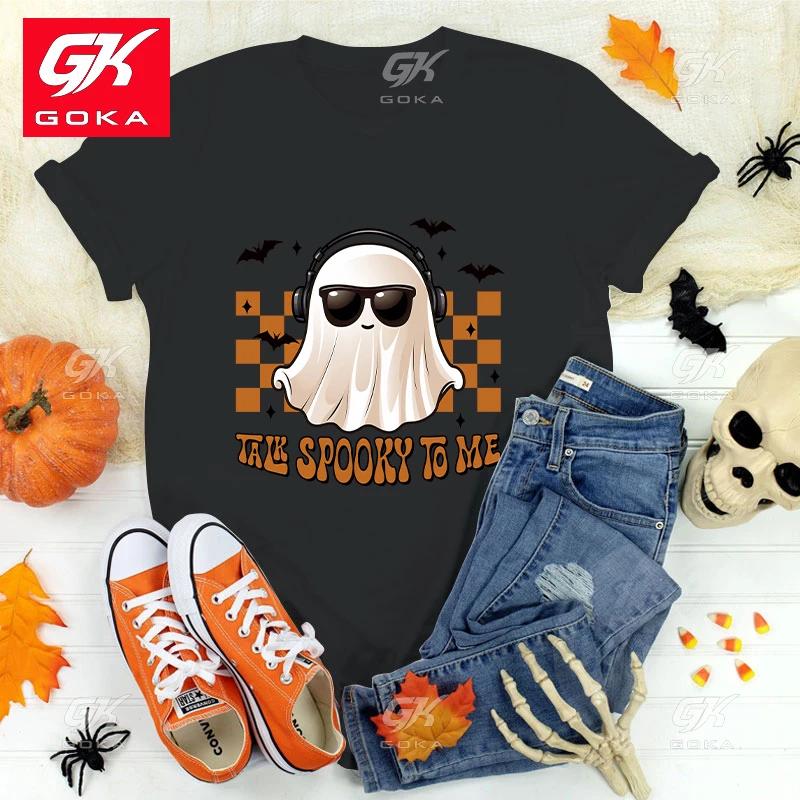 Premium Cotton T Shirt New Fashion O Neck Tops Halloween Boo Talk Spooky To Me Printing Shirt Short Sleeve T Shirts Casual Tees 3XL
Premium Cotton T Shirt New Fashion O Neck Tops Halloween Boo Talk Spooky To Me Printing Shirt Short Sleeve T Shirts Casual Tees 3XL