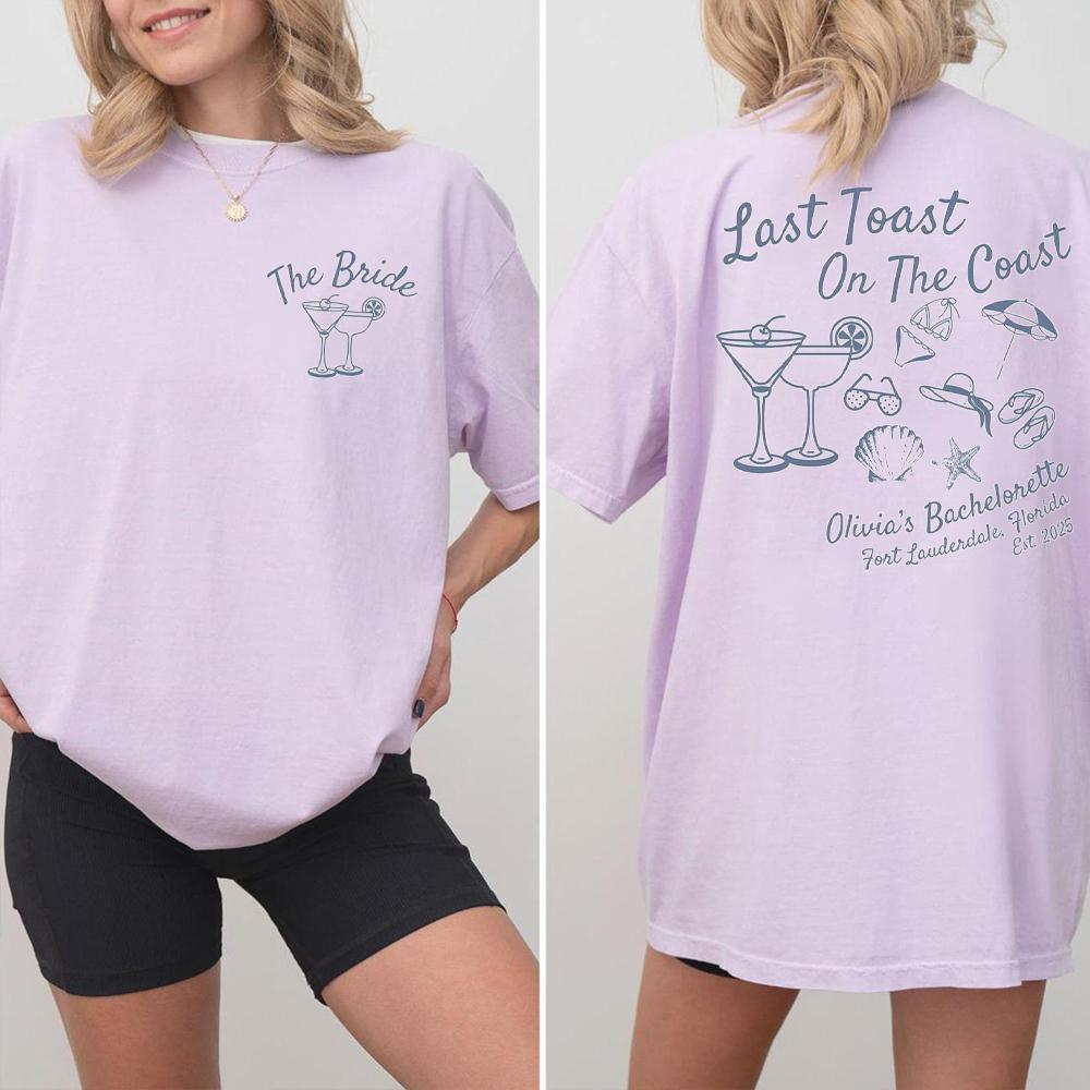 Women Last Toast On The Coast Shirts Beach Bachelorette Party Shirts Funny Comfort Shirts Cotton Y2K Top Daily Trendy Streetwear 4XL
Women Last Toast On The Coast Shirts Beach Bachelorette Party Shirts Funny Comfort Shirts Cotton Y2K Top Daily Trendy Streetwear 4XL
