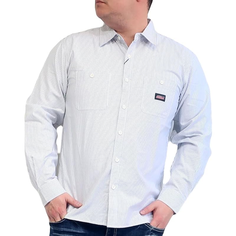 men s brand Dickies dickies shirt ox work shirt long sleeve M L XL white cobalt navy stripe One point 10001812 (JP, alphabet, L, STRIPE)
men s brand Dickies dickies shirt ox work shirt long sleeve M L XL white cobalt navy stripe One point 10001812 (JP, alphabet, L, STRIPE)