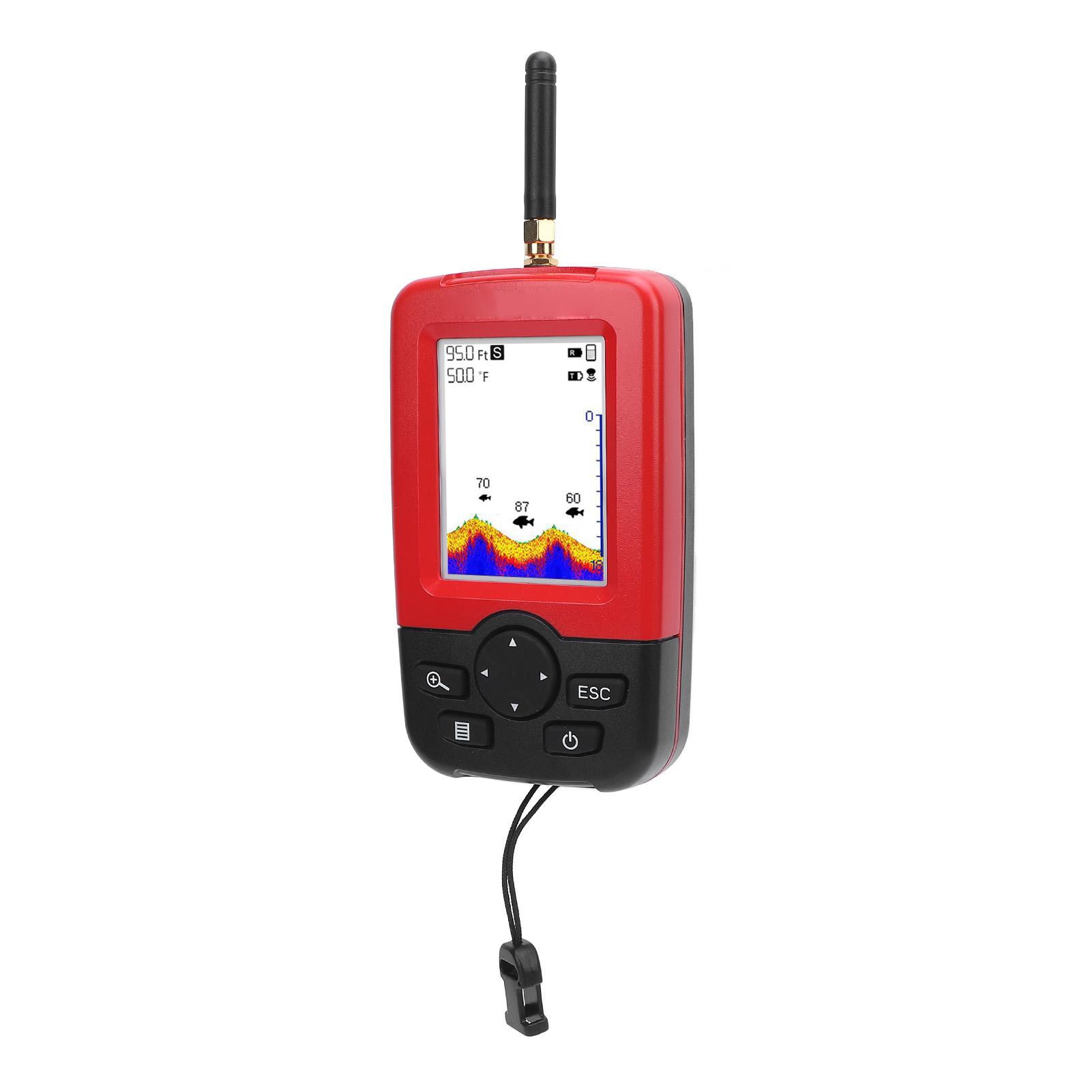 Беспроводной эхолот для поиска рыб, цветной экран 2,8 дюйма, диапазон глубины от 2 до 148 футов, угол луча 90 градусов, водонепроницаемый
Беспроводной эхолот для поиска рыб, цветной экран 2,8 дюйма, диапазон глубины от 2 до 148 футов, угол луча 90 градусов, водонепроницаемый