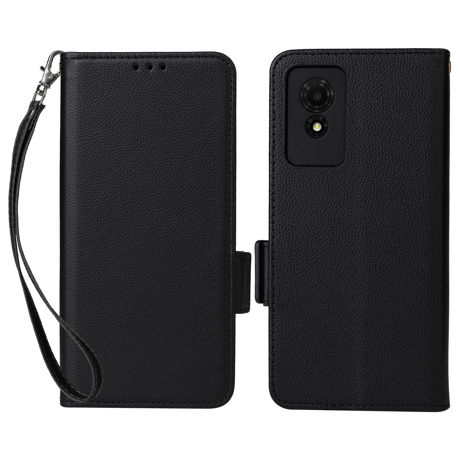 Для TCL 501 T433D Чехол с ремешком на запястье Текстура личи Кожа PU Кошелек Чехол для телефона Black
Для TCL 501 T433D Чехол с ремешком на запястье Текстура личи Кожа PU Кошелек Чехол для телефона Black