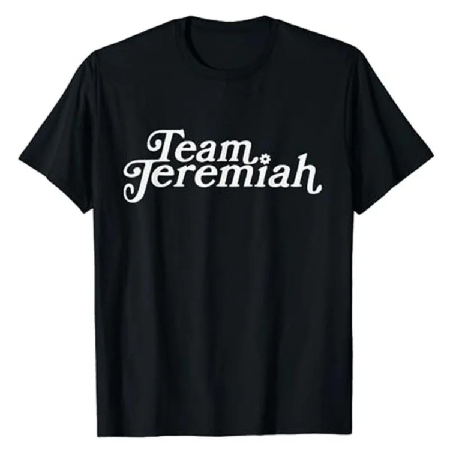 Summer Floral Team Jeremiah T-Shirt Humor Funny Team Apparel Novelty Gifts Letters Printed Graphic Tee Tops Short Sleeve Blouses XXXXXL чорний
Summer Floral Team Jeremiah T-Shirt Humor Funny Team Apparel Novelty Gifts Letters Printed Graphic Tee Tops Short Sleeve Blouses XXXXXL чорний