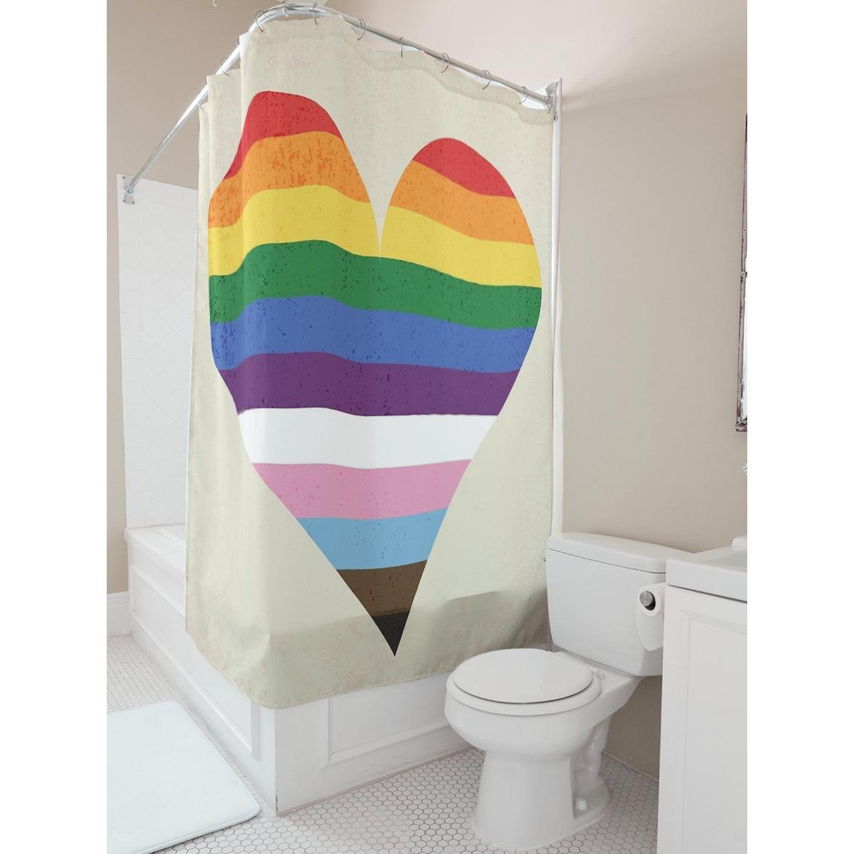 Rainbow Heart Shower Curtain - Colorful Love Design W60H190(CM)-1 Pcs
Rainbow Heart Shower Curtain - Colorful Love Design W60H190(CM)-1 Pcs