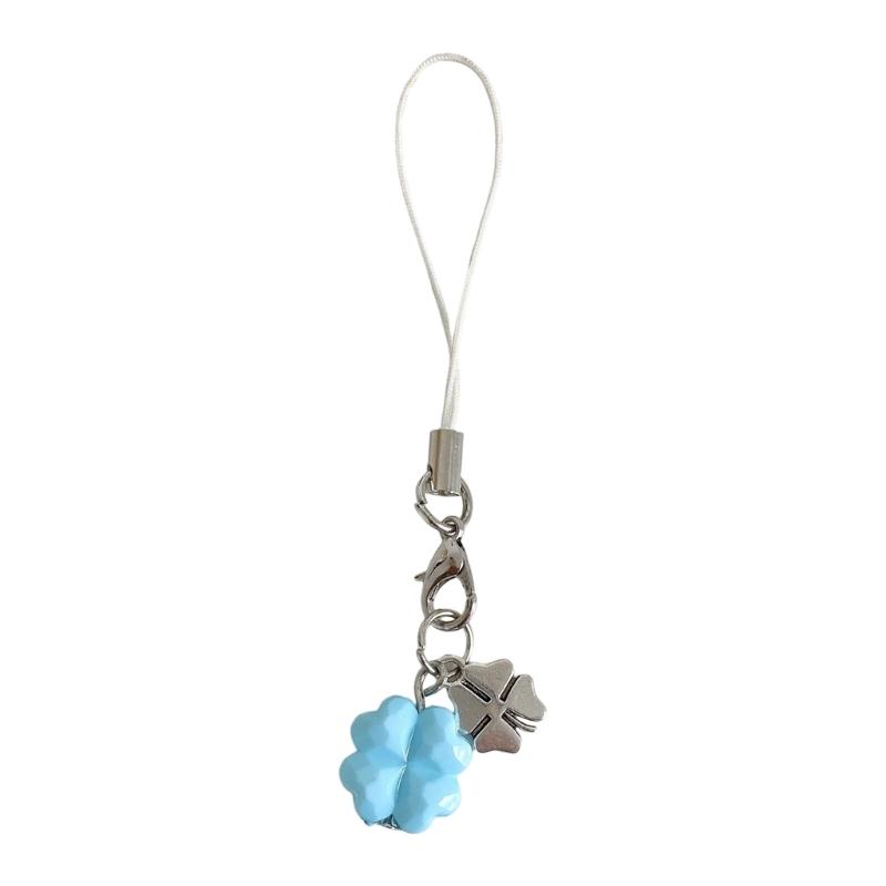 Handmade Four Leaf Clovers Charm Crystal Keychain Multipurpose Beaded Four Leaf Clovers Phone Chain For Phone Bag Decors синій
Handmade Four Leaf Clovers Charm Crystal Keychain Multipurpose Beaded Four Leaf Clovers Phone Chain For Phone Bag Decors синій