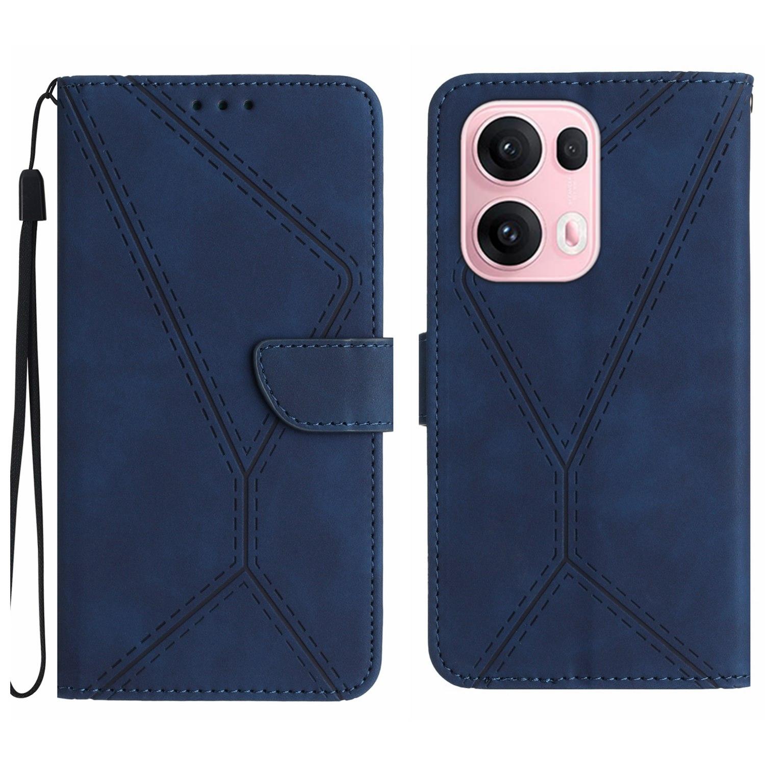 For Oppo Reno13 Pro 5G Case Skin Touch Lines Imprinted PU Leather Flip Phone Cover Blue
For Oppo Reno13 Pro 5G Case Skin Touch Lines Imprinted PU Leather Flip Phone Cover Blue