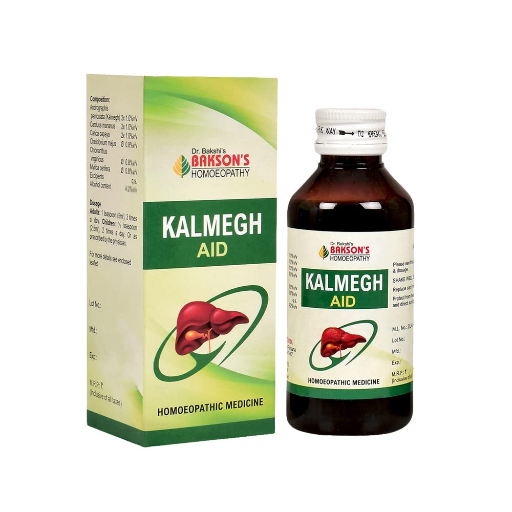 Dr. Bakshi s Bakson s Homoeopathy Kalmegh Aid Syrup Digestive Wellness Liver Support Herbal Liquid 115 ml X Pack Of 2
Dr. Bakshi s Bakson s Homoeopathy Kalmegh Aid Syrup Digestive Wellness Liver Support Herbal Liquid 115 ml X Pack Of 2