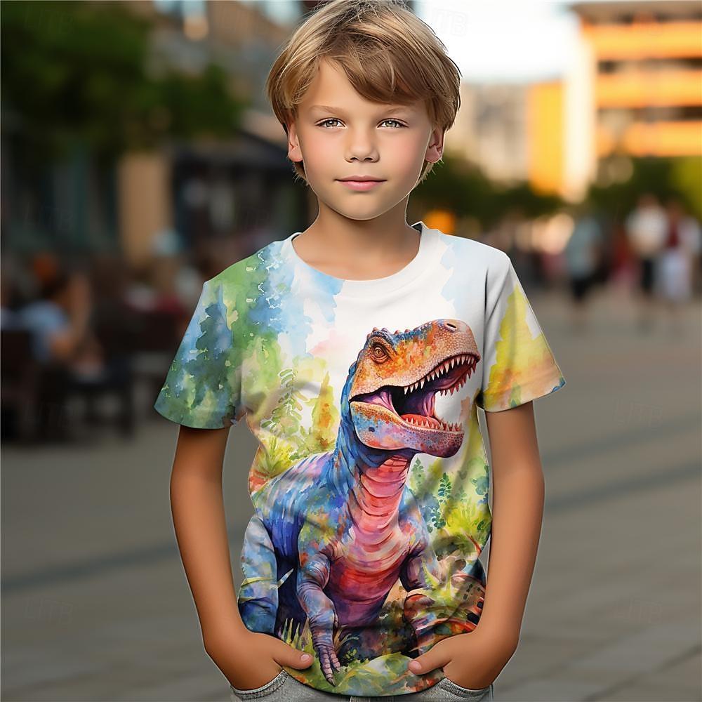 Boys 3D Dinosaur Tee Shirts Short Sleeve 3D Print Summer Active Sports Fashion Polyester Kids 3-12 Years Crew Neck Outdoor Casual Daily Regular Fit 1112 Years160cm
Boys 3D Dinosaur Tee Shirts Short Sleeve 3D Print Summer Active Sports Fashion Polyester Kids 3-12 Years Crew Neck Outdoor Casual Daily Regular Fit 1112 Years160cm