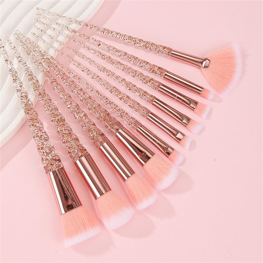 Available: 10-Piece Crystal Unicorn Makeup Brush Set – Transparent Spiral Handle for Powder & Blush. рожевий колір золота
Available: 10-Piece Crystal Unicorn Makeup Brush Set – Transparent Spiral Handle for Powder & Blush. рожевий колір золота
