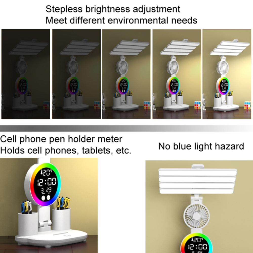 Touch 3 Modes LED Eye Protection Desk Lamp Clock Pen Holder Desk Lamp,USB Cable Powered A
Touch 3 Modes LED Eye Protection Desk Lamp Clock Pen Holder Desk Lamp,USB Cable Powered A