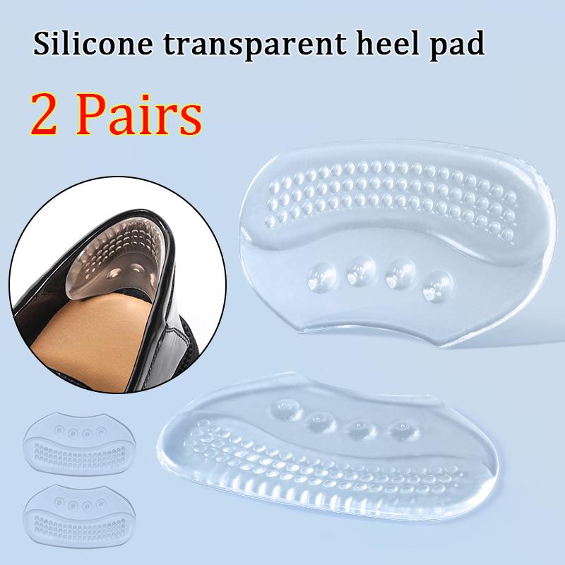 2pairs Silicone High Heel Shoe Pads Pain Relief Anti-wear Cushion Heel Protector Sticker Shoe Foot Pad Adjustable Size Inserts
2pairs Silicone High Heel Shoe Pads Pain Relief Anti-wear Cushion Heel Protector Sticker Shoe Foot Pad Adjustable Size Inserts