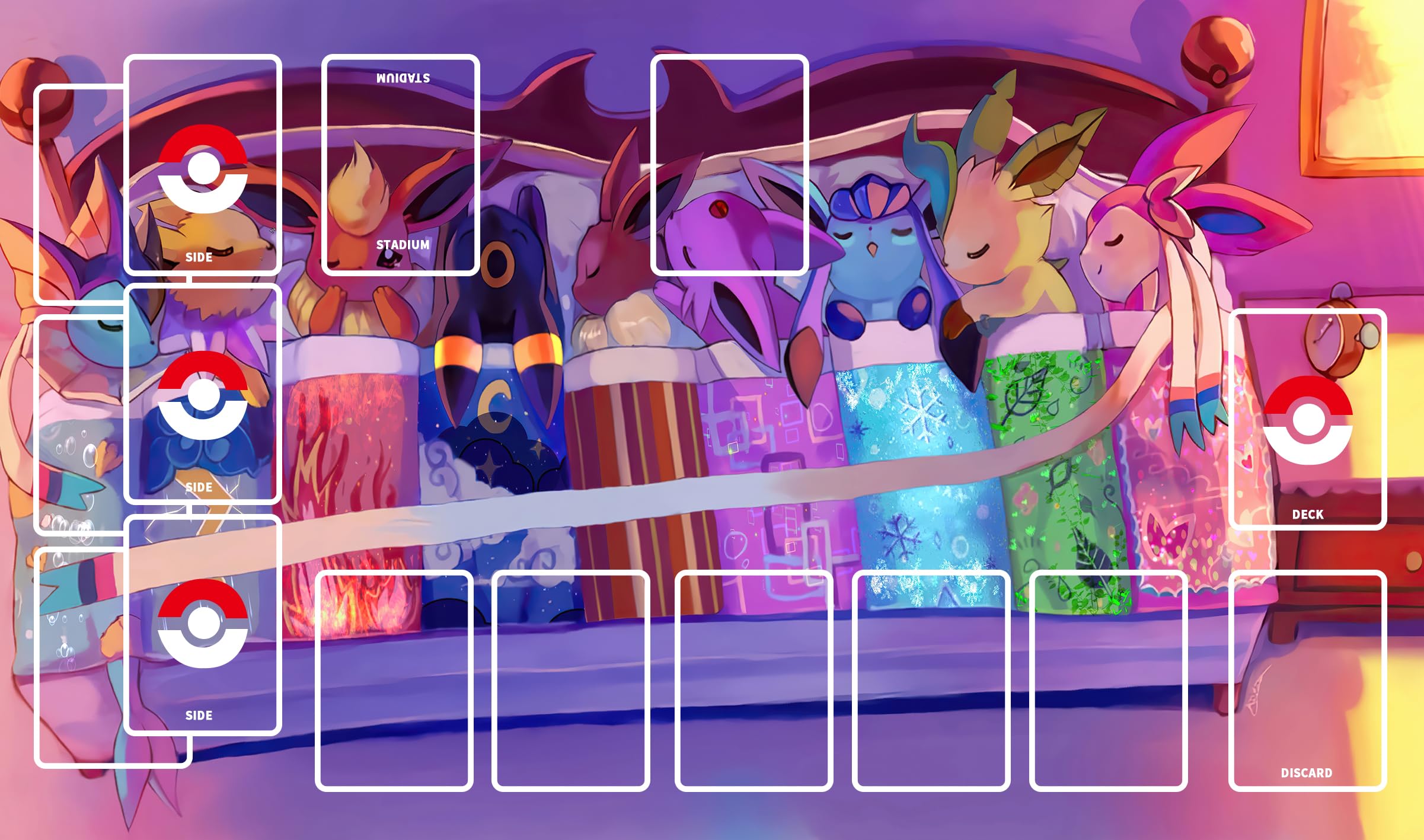 Игровой коврик Полностью прошитый резиновый игровой коврик для одного человека TCG Battle эксклюзивный Высококачественный коврик для игры Pokemon Водонепроницаемая сумка для хранения в комплекте Карточная игра Pokemon
Игровой коврик Полностью прошитый резиновый игровой коврик для одного человека TCG Battle эксклюзивный Высококачественный коврик для игры Pokemon Водонепроницаемая сумка для хранения в комплекте Карточная игра Pokemon