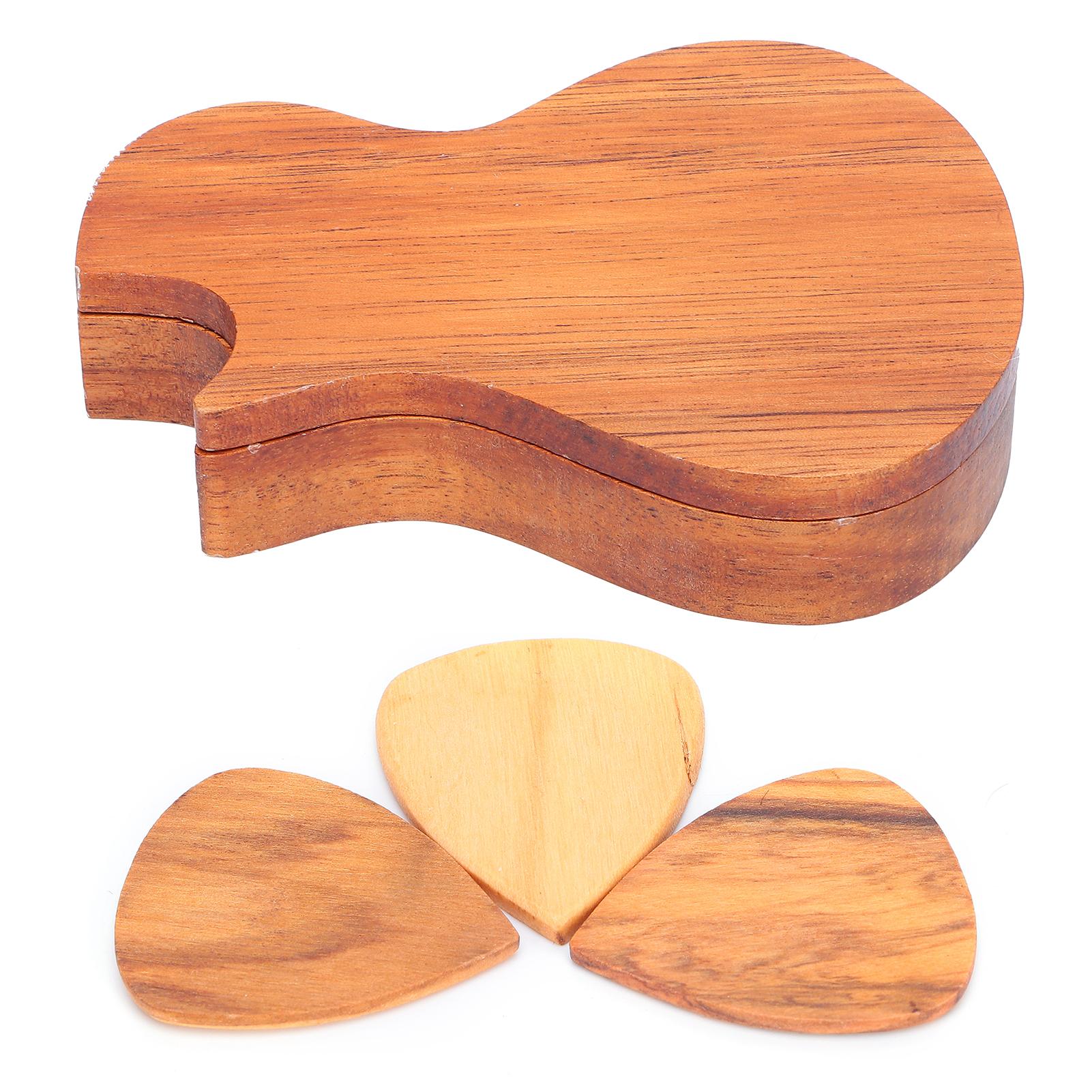 3Pcs Guitar Picks Wooden Guitar Pick with Guitar Pick Holder Guitar Bass Accessories
3Pcs Guitar Picks Wooden Guitar Pick with Guitar Pick Holder Guitar Bass Accessories