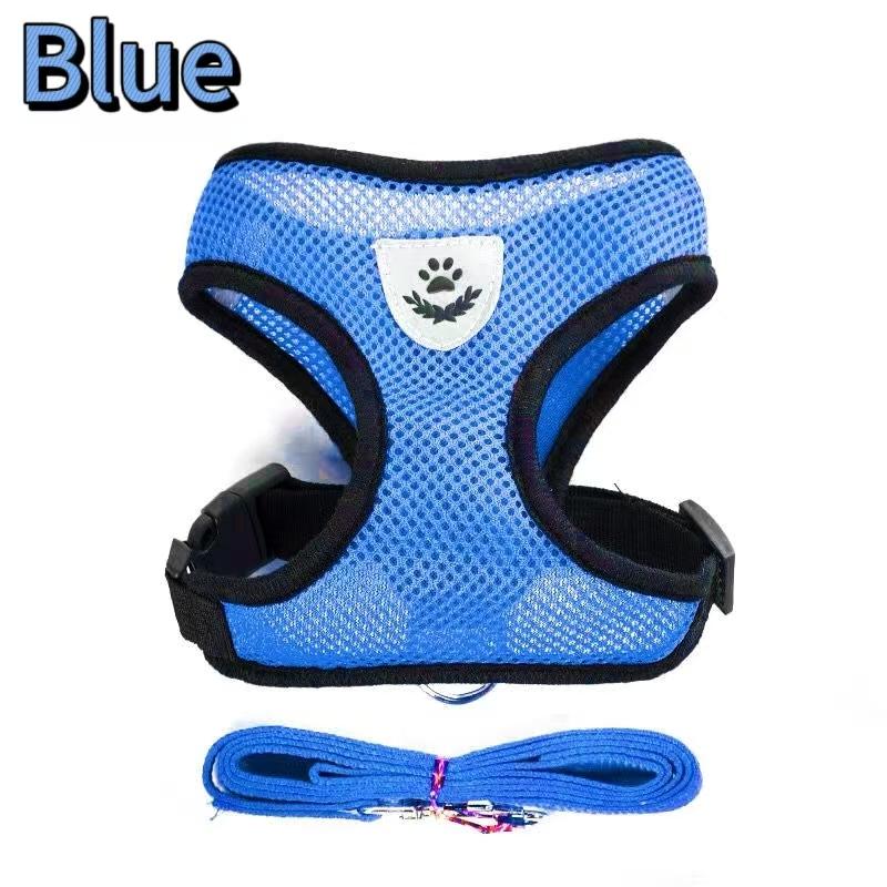 Summer Cat Dog Harness Lead Leash Adjustable Vest Polyester Mesh Breathable Harnesses Reflective for Small Dog Cat Lesah S (1.5-2.5kg) синій
Summer Cat Dog Harness Lead Leash Adjustable Vest Polyester Mesh Breathable Harnesses Reflective for Small Dog Cat Lesah S (1.5-2.5kg) синій