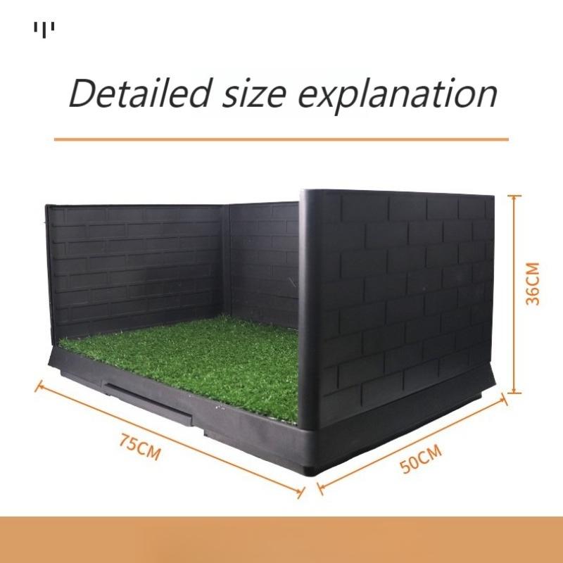 Simulation Lawn Dog Toilet Fake Lawn Three-sided Enclosure Dogs Toilets Pee Pad Baffle Puppy Toilet for Pet Training Easy-Clean 75X50X36CM
Simulation Lawn Dog Toilet Fake Lawn Three-sided Enclosure Dogs Toilets Pee Pad Baffle Puppy Toilet for Pet Training Easy-Clean 75X50X36CM