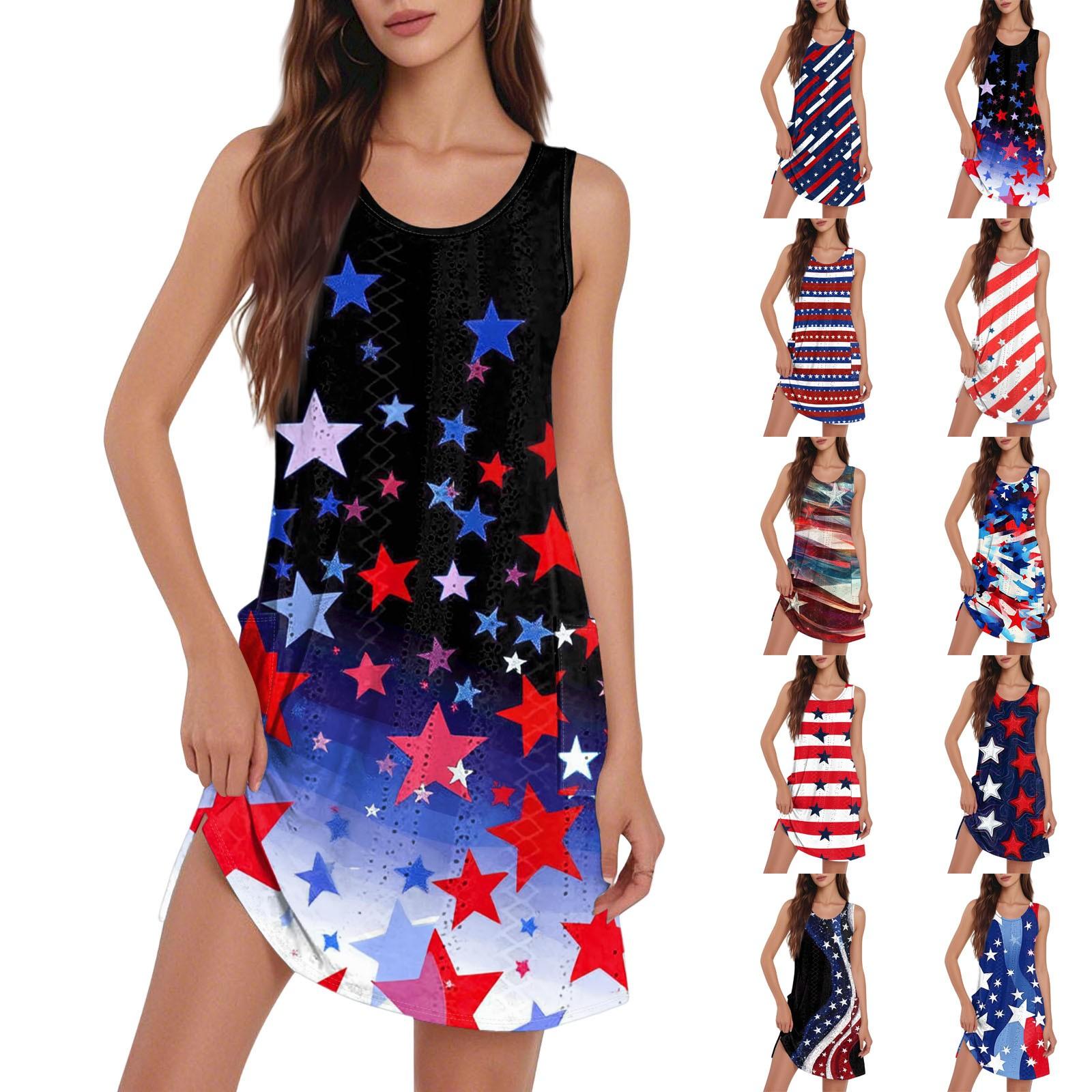 Women s Casual Fashion Breathable Independence Day Printed Pocket Hem Slit Vest Dress XL
Women s Casual Fashion Breathable Independence Day Printed Pocket Hem Slit Vest Dress XL