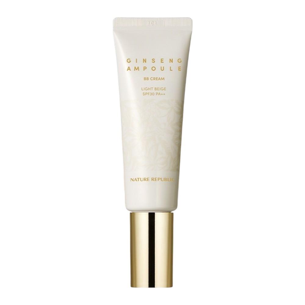 Nature Republic Ginseng Ampoule BB Cream SPF30 PA+ 01 Light Beige, Nourishing & Radiant Base Makeup, 50ml
Nature Republic Ginseng Ampoule BB Cream SPF30 PA+ 01 Light Beige, Nourishing & Radiant Base Makeup, 50ml