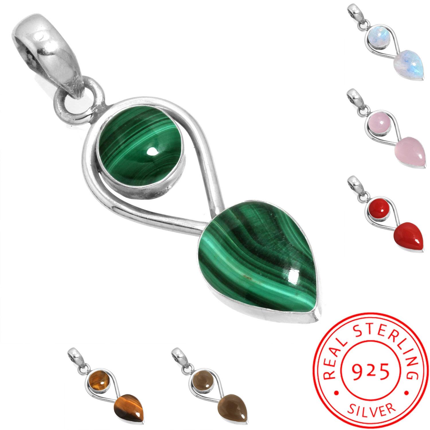 925 Sterling Silver Pendant Women Gemstone Handmade Jewelry Engagement Gift Malachite Moonstone Rose Quartz Red Stone Smoky Topaz Tiger Eye Boho тигрове око кольору
925 Sterling Silver Pendant Women Gemstone Handmade Jewelry Engagement Gift Malachite Moonstone Rose Quartz Red Stone Smoky Topaz Tiger Eye Boho тигрове око кольору