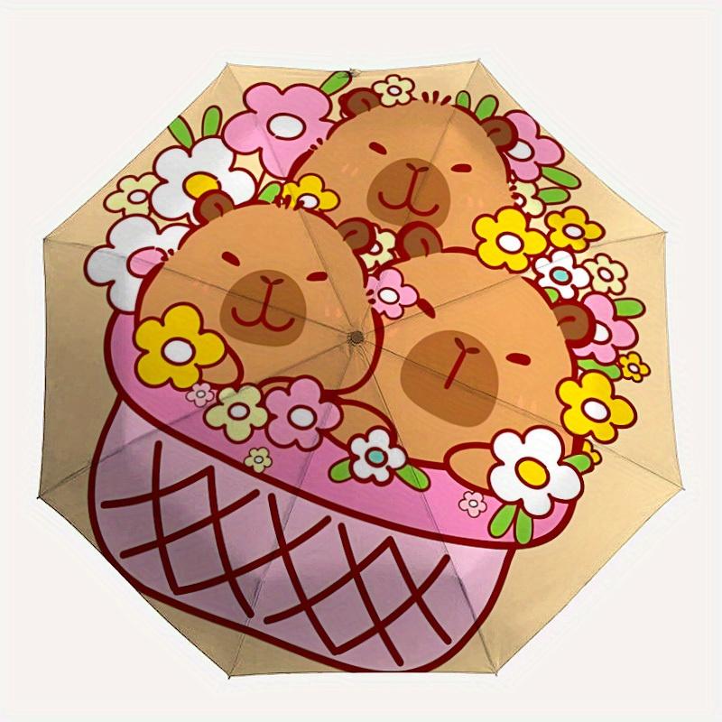 1pc Cute Capybara Umbrella - 8-Rib Automatic Open/Close, Fashionable Compact Umbrella for Outdoor Adventures yy250813202
1pc Cute Capybara Umbrella - 8-Rib Automatic Open/Close, Fashionable Compact Umbrella for Outdoor Adventures yy250813202