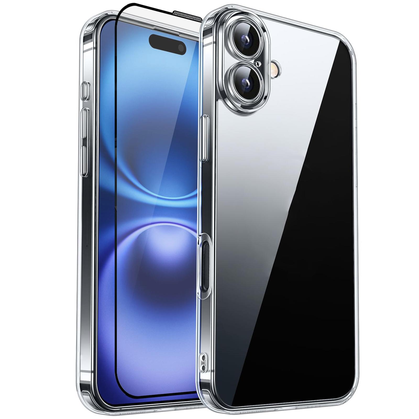 RURIHAI For iPhone 16 Plus Case Clear TPU Phone Cover with Easy Installation High Aluminium-Silicon Glass Film A
RURIHAI For iPhone 16 Plus Case Clear TPU Phone Cover with Easy Installation High Aluminium-Silicon Glass Film A