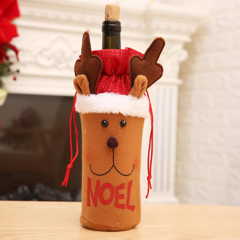 1pcs Cute Cartoon Santa Reindeer Wine Bottle Cover Classic Christmas Festive Table Decoration Dining Room Ornament Gift Decor 13x29cm
1pcs Cute Cartoon Santa Reindeer Wine Bottle Cover Classic Christmas Festive Table Decoration Dining Room Ornament Gift Decor 13x29cm
