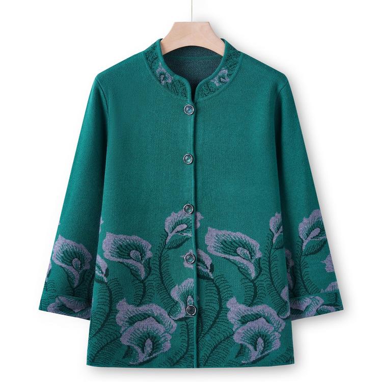 Новая осенне-зимняя куртка-свитер для женщин среднего и пожилого возраста, вязаный кардиган-свитер 5XL зелёный
Новая осенне-зимняя куртка-свитер для женщин среднего и пожилого возраста, вязаный кардиган-свитер 5XL зелёный