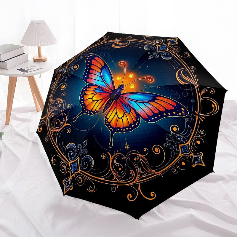 1pc Enchanted Butterfly Mandala Umbrella with Plastic Handle,Compact & Stylish,Cartoon Pattern,Outdoor UmbrellaPT548
1pc Enchanted Butterfly Mandala Umbrella with Plastic Handle,Compact & Stylish,Cartoon Pattern,Outdoor UmbrellaPT548