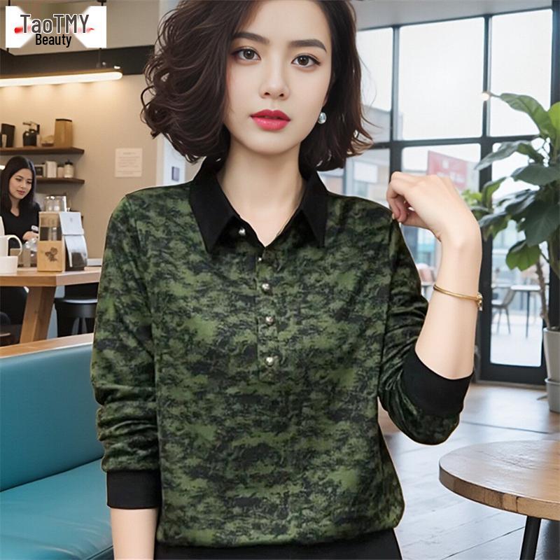2024 Early Autumn Floral Patchwork Turn-Down Collar Long Sleeve Slimming Blouse for Middle-Aged Women 6XL (75-83 kg) зелёный
2024 Early Autumn Floral Patchwork Turn-Down Collar Long Sleeve Slimming Blouse for Middle-Aged Women 6XL (75-83 kg) зелёный