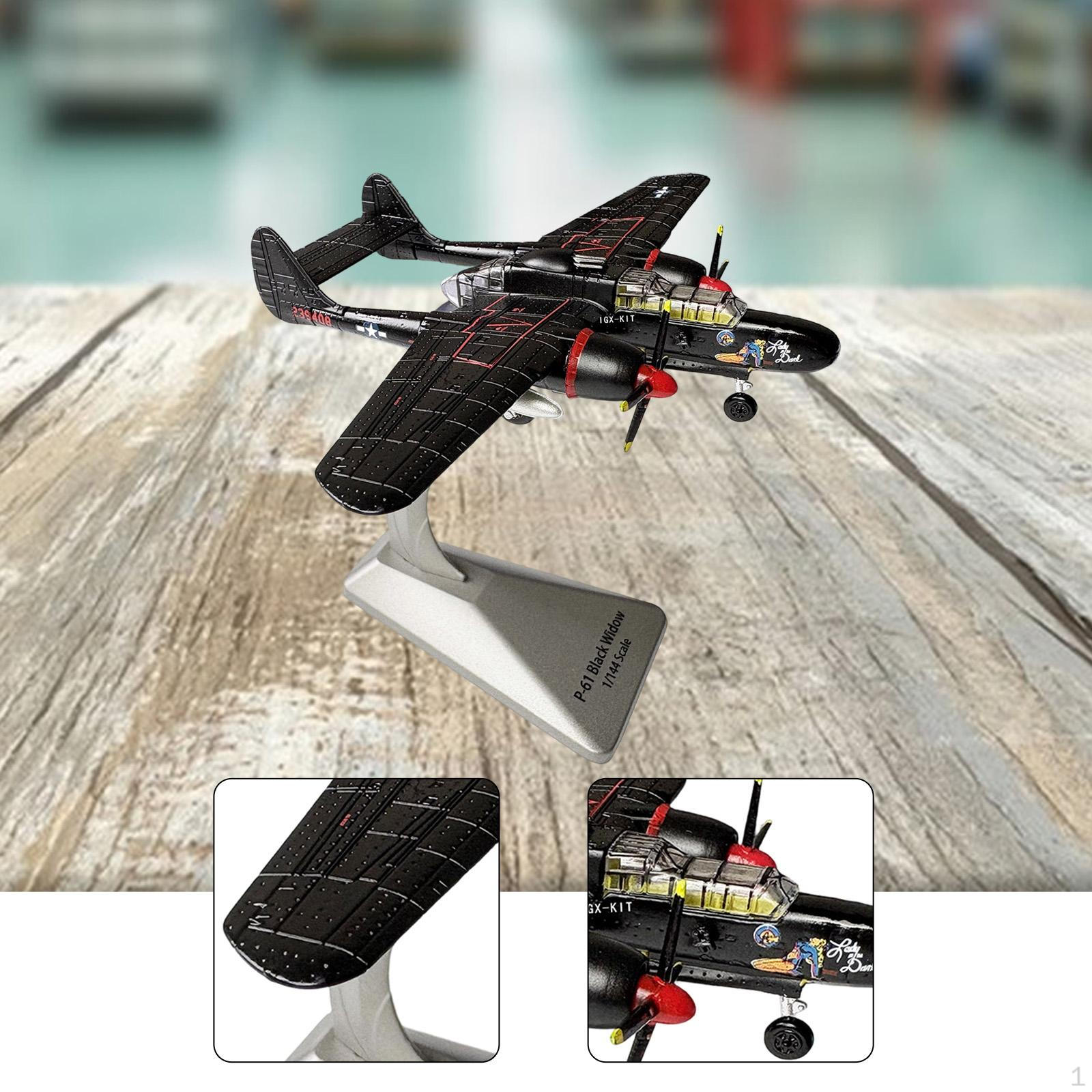 1/144 P-61B Fighter Model Airplane Display Souvenir, Collectible, Plane Figurine Desktop
1/144 P-61B Fighter Model Airplane Display Souvenir, Collectible, Plane Figurine Desktop