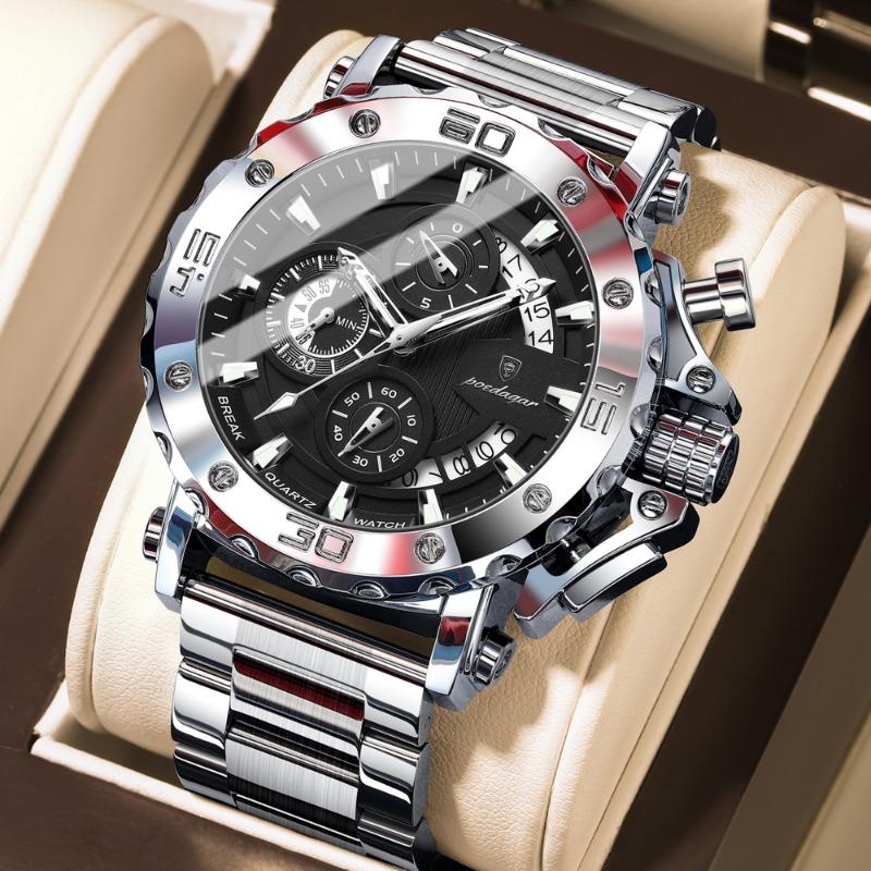 Top Brand Quartz Watch Waterproof Multifunctional Luminous Fashion Men s Trendy Watch
Top Brand Quartz Watch Waterproof Multifunctional Luminous Fashion Men s Trendy Watch